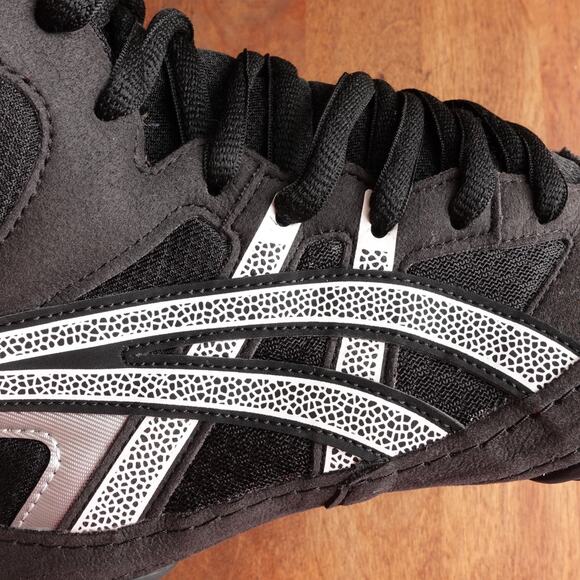 Asics Wrestling Shoes Mens SZ 11.5 Wide Black Snapdown 4 Athletic Sports Boxing - Picture 10 of 14